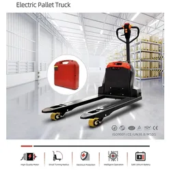 עגלת משטחים 1.5 טון סוללה נשלפת